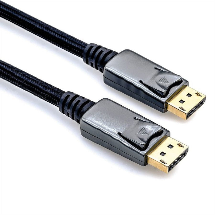 Roline Displayport Cable, Dp-Dp, V1.2, St - St, Schwarz-Metallic, 3 M