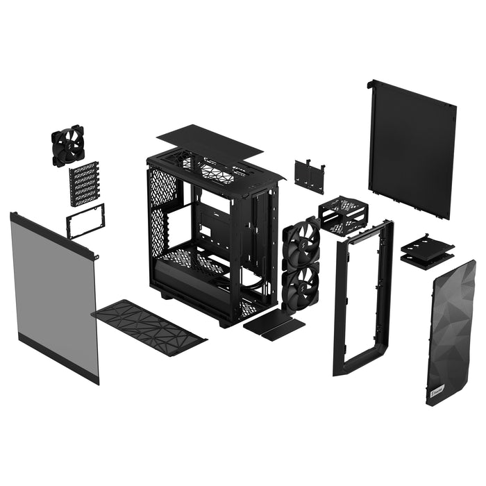 Caja Pc Fractal Design Meshify 2 Compact Lite Negro Tg Light Tint, Tower-Gehäuse Fd-C-Mel2c-03