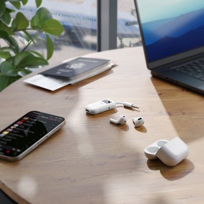 EAN 9350784102010 - ALOGIC ABTTX1-WH transmisor de audio inalámbrico 3,5 mm Blanco Pantalla incorporada imagen 5