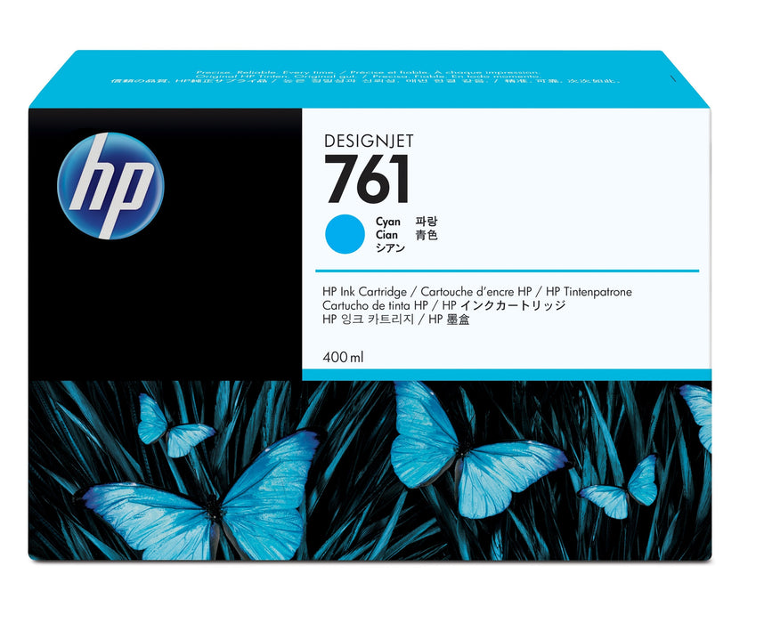 EAN 0778888940403 - HP 761 400-ml Cyan DesignJet Ink Cartridge cartucho de tinta 1 pieza(s) Original Rendimiento estándar imagen 1