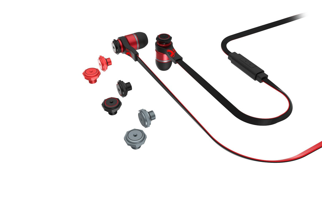 Auricular Gaming Ozone Trifx Rojo Negro Microfono Alambrico