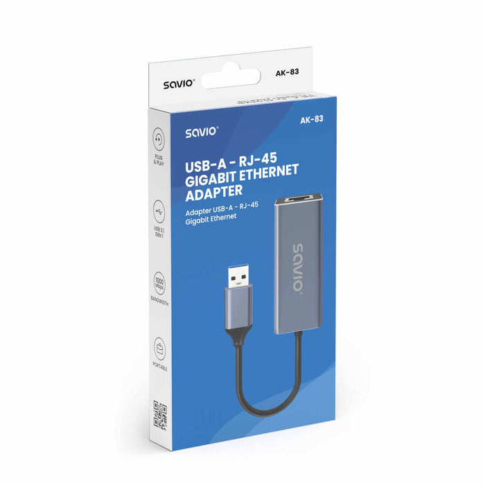 EAN 5901986049807 - Savio AK-83 tarjeta y adaptador de interfaz RJ-45 imagen 4