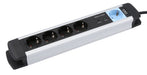 EAN 4030152950270 - Olympia MS 2500 base múltiple 1,5 m 5 salidas AC Interior Negro, Plata imagen 3