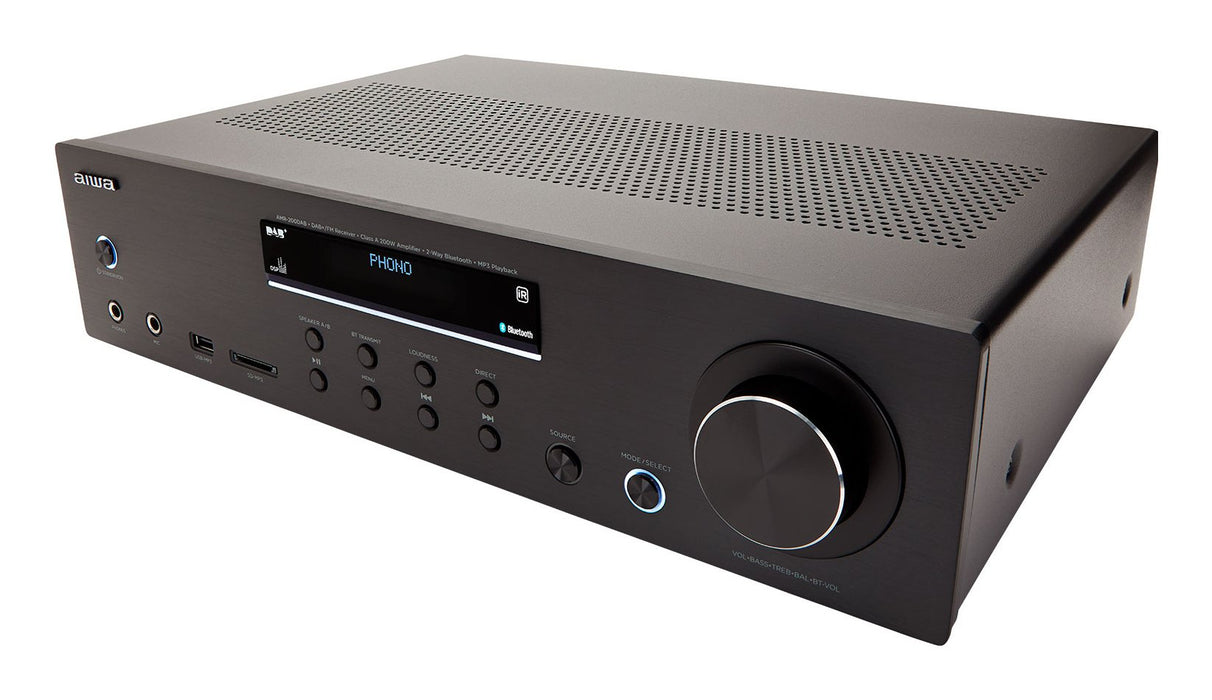 EAN 8435256898033 - Aiwa AMR-200DAB/BK amplificador de audio 2.0 canales Hogar Negro imagen 5