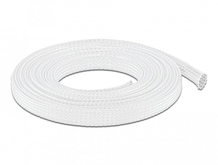 Geflechtschlauch Dehnbar 10 M X 12 Mm Weiss