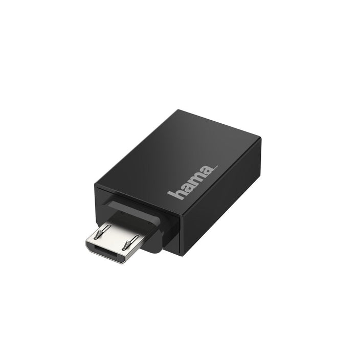 Hama Essential Adaptador Usb - Micro Usb Macho - Usb Hembra - 480 Mb/S - Funcion Otg - Negro
