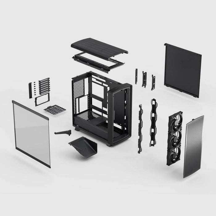 Caja Pc Fractal Design Summit Blackout Tg Light Tint (Negro Madera) Fd-C-Sum1a-05