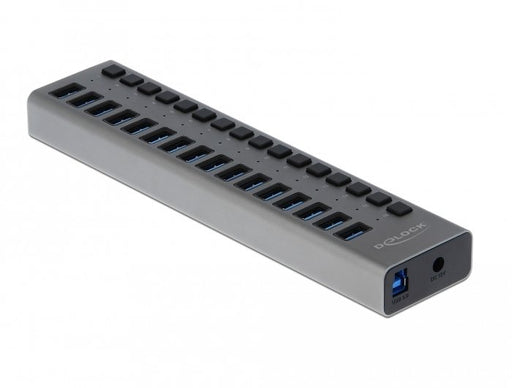 EAN 4043619637393 - DeLOCK 63739 hub de interfaz USB 2.0 Type-B 5000 Mbit/s Gris imagen 1