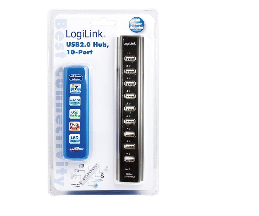 EAN 4052792004779 - LogiLink UA0096 hub de interfaz 480 Mbit/s Negro imagen 2