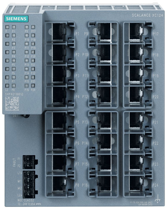 Siemens Industrial Ethernet Switch Scalance Xc124 - Switch - 0,1 Gbps