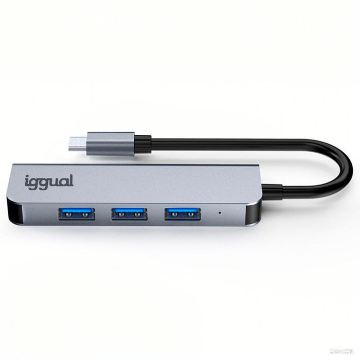 EAN 8435364319239 - iggual IGG319239 hub de interfaz USB 3.2 Gen 1 (3.1 Gen 1) Type-C 5000 Mbit/s Plata imagen 4