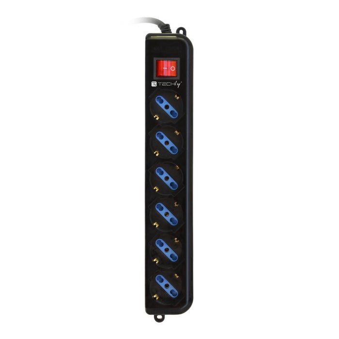 EAN 8057685300415 - Techly IUPS-PCP-6V base múltiple 1,5 m 6 salidas AC Negro imagen 2