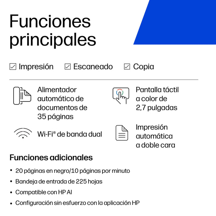 EAN 0197029469199 - HP OfficeJet Pro 8124e All-in-One Prntr Inyección de tinta térmica A4 4800 x 1200 DPI 20 ppm Wifi imagen 15
