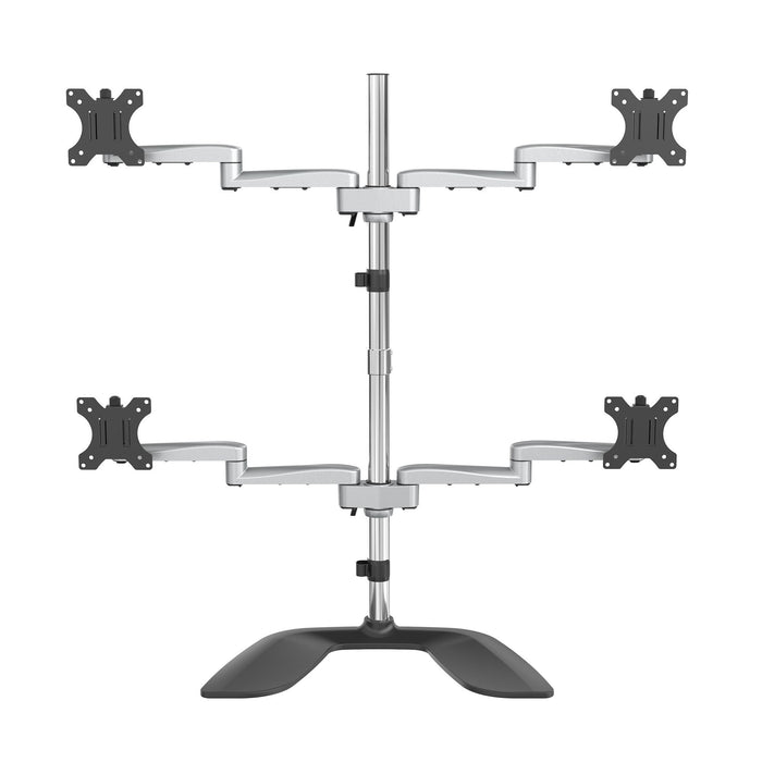 EAN 65030879903 - StarTech.com ARMQUADSS soporte para monitor 81,3 cm (32") Negro, Plata imagen 1