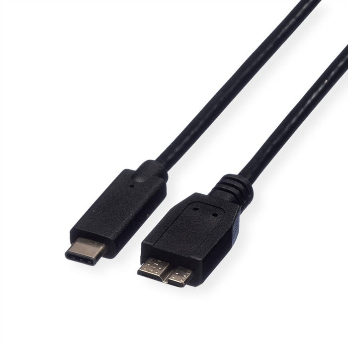 EAN 7611990131730 - ROLINE 11.02.9006 cable USB USB 3.2 Gen 1 (3.1 Gen 1) 1 m USB C Micro-USB B Negro imagen 1
