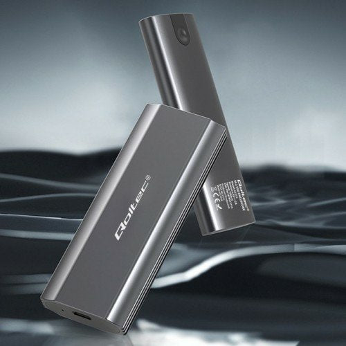 EAN 5901878522715 - Qoltec 52271 caja para disco duro externo Caja externa para unidad de estado sólido (SSD) Gris M.2 imagen 3