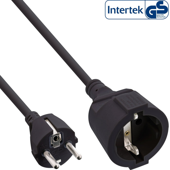 Cable De Extensión De Alimentación Inline Tipo F Negro 7m