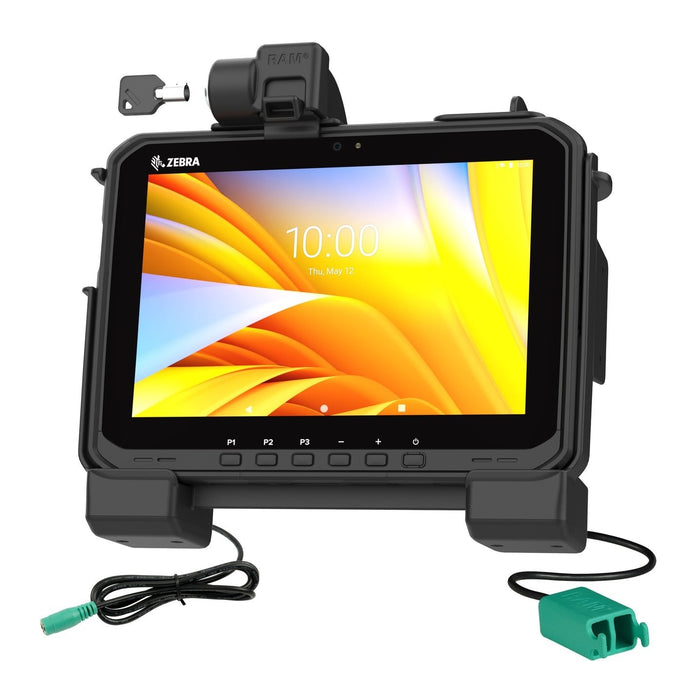Ram©Power + Dual Usb Locking  Dock For Zebra Et6x