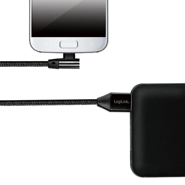 EAN 4052792052695 - LogiLink CU0142 cable USB USB 2.0 0,3 m USB A Micro-USB B Negro imagen 3