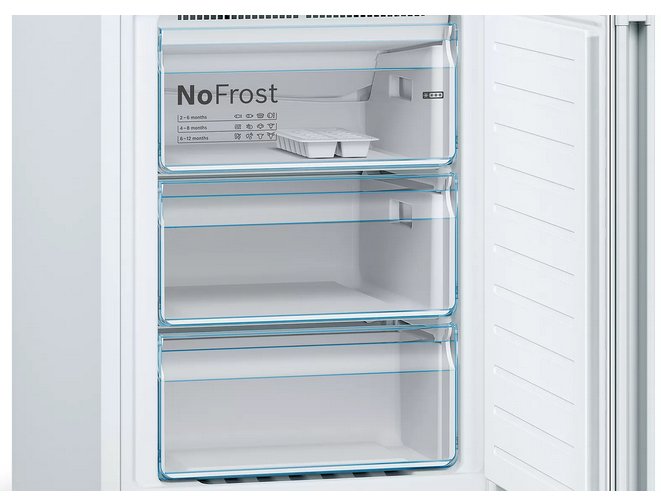 EAN 4242005208456 - Bosch Serie 4 KGN36VWED nevera y congelador Independiente 326 L Blanco imagen 2