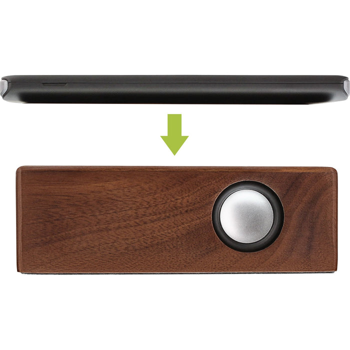 Altavoz Inline "Woodbrick" En Caja De Madera De Nogal Real