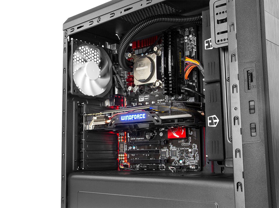 Caja Pc Nox Atx Hummer Zs Negra