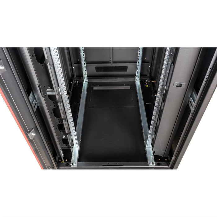 Roline 19-Zoll Netzwerkschrank Pro 26 He, 800x1000 Bxt Glastr Schwarz