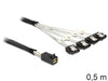 EAN 4043619833924 - DeLOCK 83392 cable Serial Attached SCSI (SAS) 0,5 m Negro, Plata imagen 1