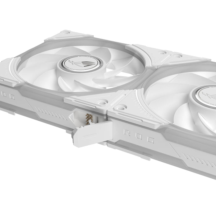 Ventilador Pc Asus Rog Eurux Gr120 Fan Argb Reverse Blanco 3in1