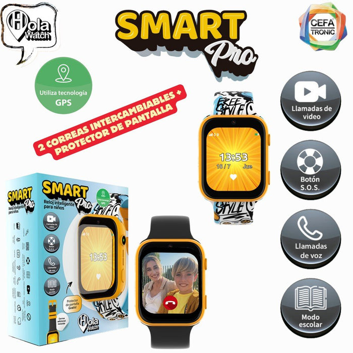Hola Watch Smart Pro Negro Smartwatch Para Niños 1.83" 4g