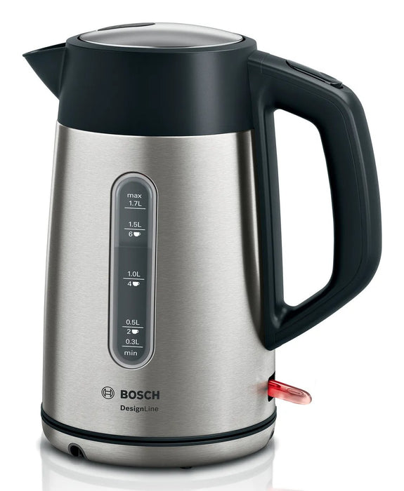 EAN 4242005188062 - Bosch TWK4P440 tetera eléctrica 1,7 L 2400 W Negro, Acero inoxidable imagen 1