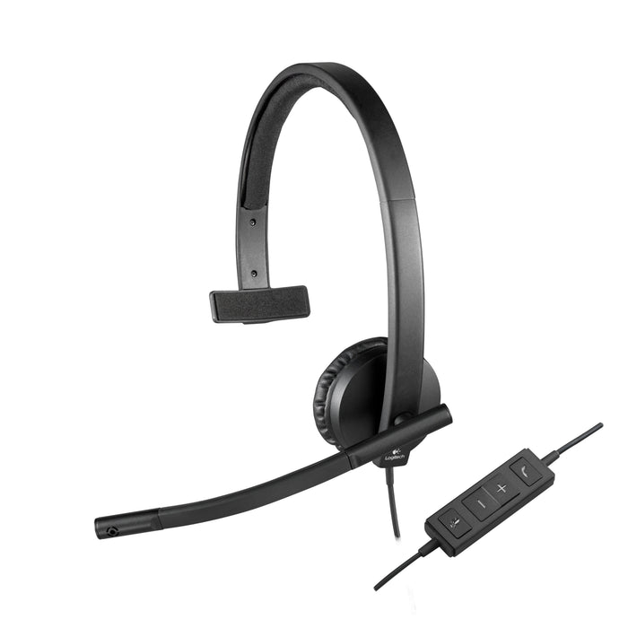 EAN 5099206053298 - Logitech 981-000571 auricular y casco Auriculares Alámbrico Diadema Oficina/Centro de llamadas USB tipo A imagen 1