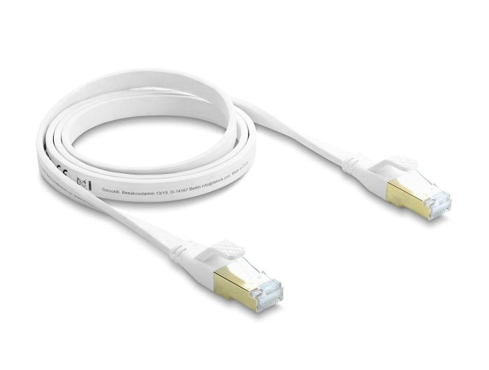 Delock Rj45 Flachband Cable De Red Cat.8.1 U Ftp 40gbps, 1m