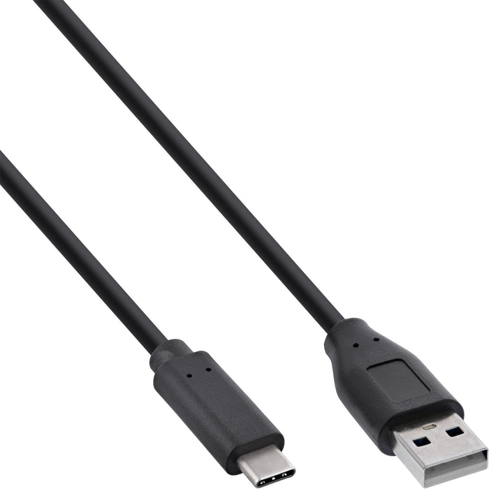 Cable Inline Usb 2.0, Tipo C Macho A A Macho, Negro, 0,5 M
