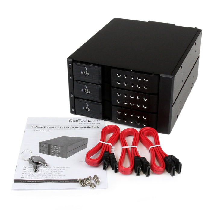 Startech Rack Movil Backplane Con 3 Bahias Hot Swa