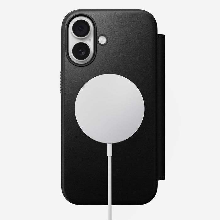 Nomad Modern Leather Folio Iphone 17 Black
