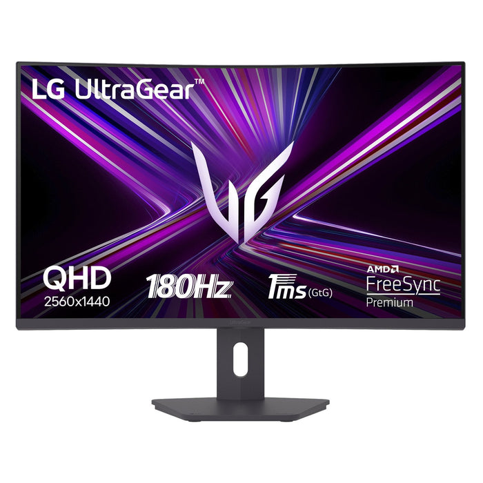 Monitor Gaming Curvo Lg  31.5" Ultragear 32g600a-B Qhd 1ms 180hz Reguable Negro