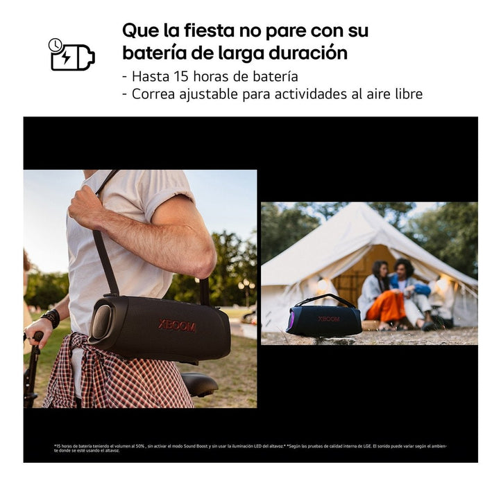 Altavoz  Lg Xboom Xg8t Negro Inalámbrico, Bluetooth, 60w