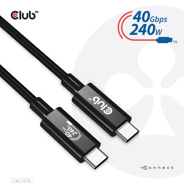 EAN 8719214472320 - CLUB3D CAC-1576 cable USB USB4 Gen 3x2 1 m USB C Negro imagen 8