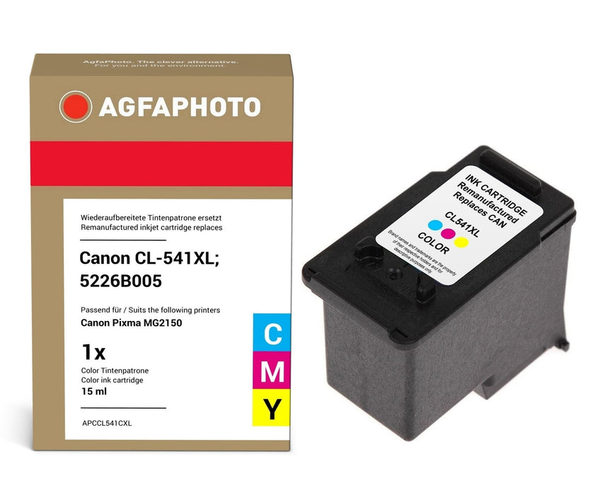 EAN 4250164828491 - AgfaPhoto APCCL541CXL cartucho de tinta 1 pieza(s) Compatible Alto rendimiento (XL) Cian, Magenta, Amaril imagen 1