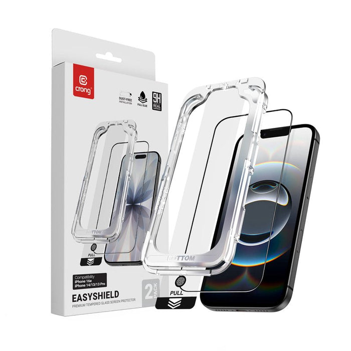 Szklo Hartowane Easyshield 2-Pack - Iphone 16e / Iphone 14 / Iphone 13 / Iphone 13 Pro (2 Sztuki)