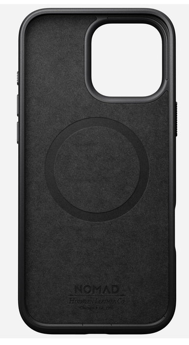 Nomad Modern Leather Case Iphone 16 Pro Max Black Horween