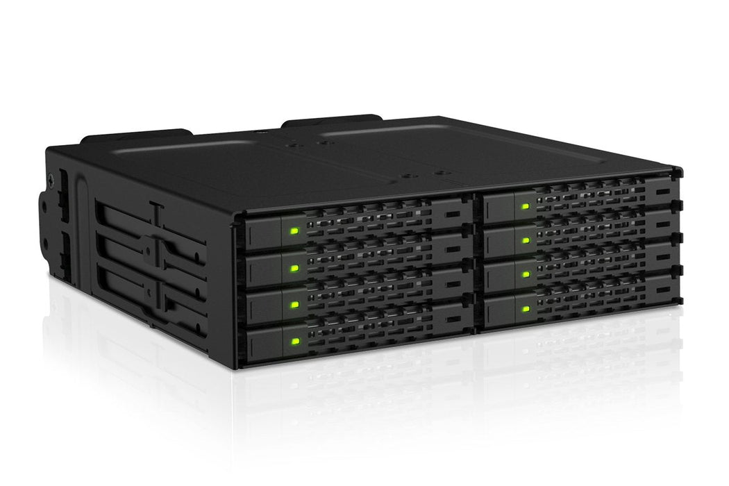 Icy Dock Though Armor Mb998v4p-B (Negro, 8-Bay U.2/U.3 Nvme Ssd Pcie 4.0 Mb998v4p-B