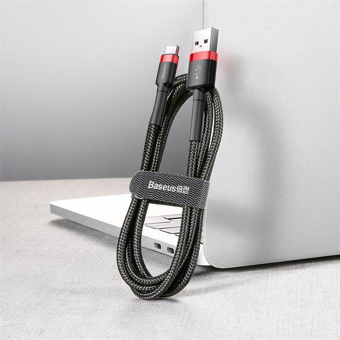 EAN 6953156278240 - Baseus Cafule cable USB 2 m USB A USB C Negro, Rojo imagen 8