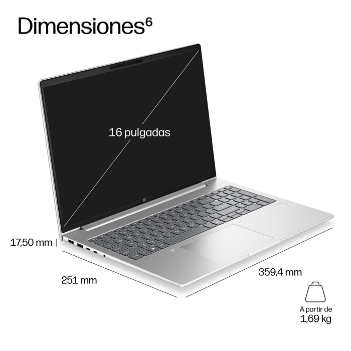 EAN 0826581572640 - HP ProBook 4 G2i 16 inch Notebook AI PC Wolf Pro Security Edition Intel Core 7 350 Portátil 40,6 cm (16") imagen 5