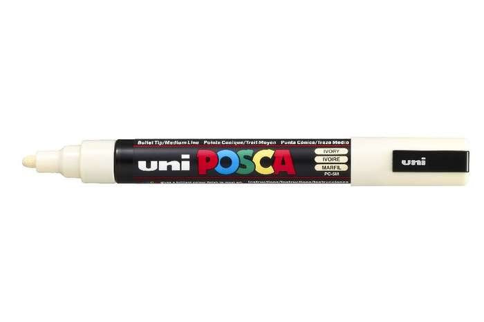 EAN 4902778107454 - POSCA uni PC-5M marcador 1 pieza(s) Punta redonda Marfil imagen 1
