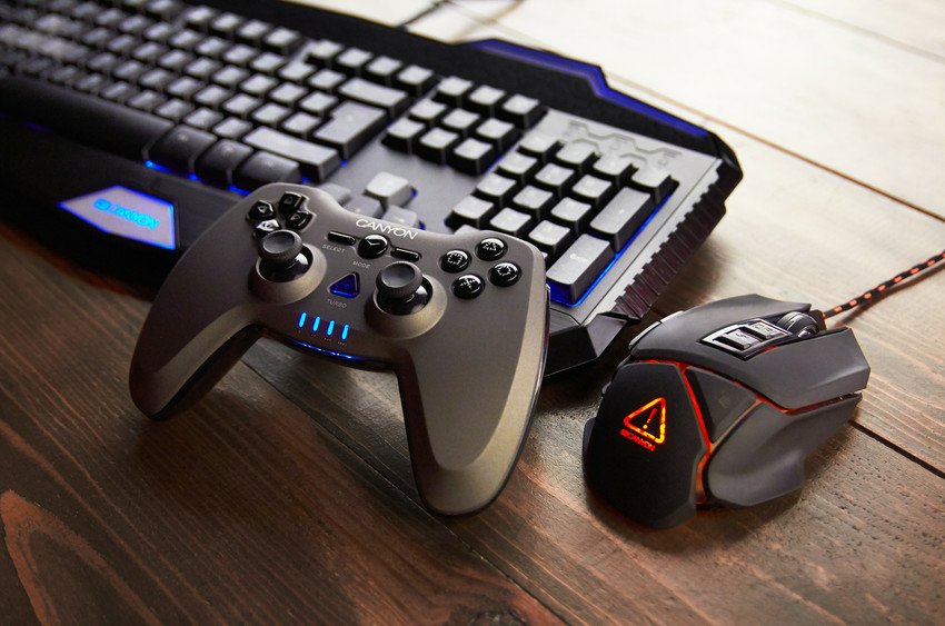 Canyon Gaming Raton Hazard Led Backlight Negro/Orange