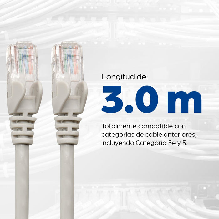 EAN 0766623334129 - Intellinet 334129 cable de red Gris 3 m U/UTP (UTP) imagen 5