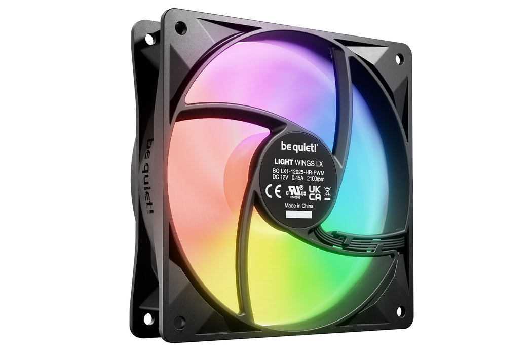 EAN 4260052191613 - be quiet! LIGHT WINGS LX 120mm PWM high-speed Carcasa del ordenador Ventilador 12 cm Negro 1 pieza(s) imagen 4