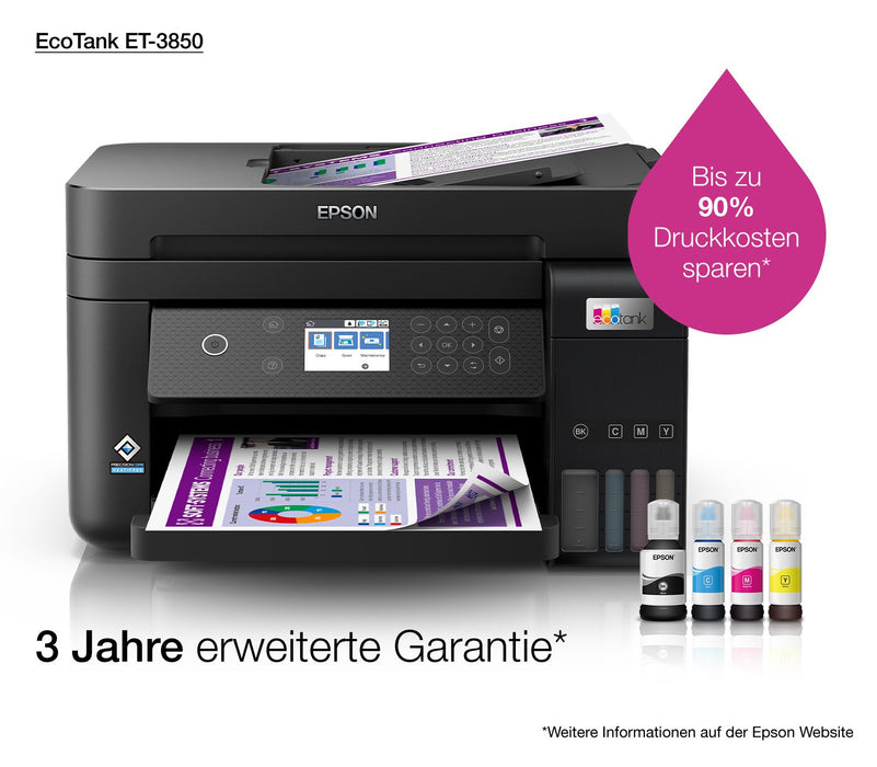 EAN 8715946683782 - Epson EcoTank ET-3850 Inyección de tinta 4800 x 1200 DPI 33 ppm Wifi imagen 22
